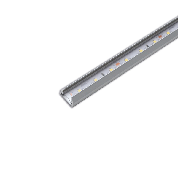 Комплект из 2-х светильников LED для стеклянной полки, 413мм, 6000K, отделка серая