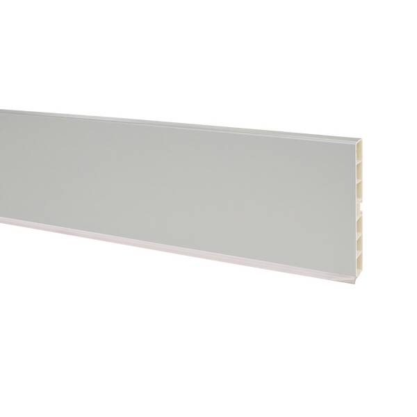 0400 Цоколь ПВХ H.100, L=4000, под гладкий алюминий NEW