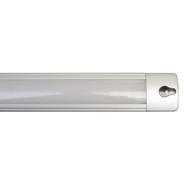 Профиль-светильник LED Линия/Line-IR, 600 мм, 8W/12V, 4500K, накладной, бесконтактное вкл., отделка алюминий, кон-р L822
