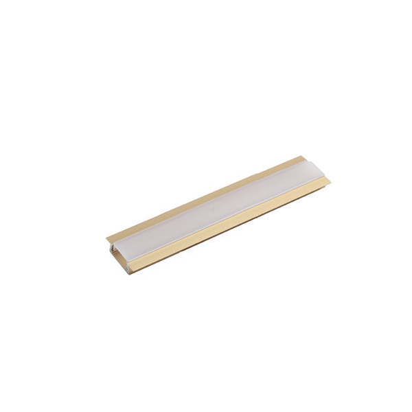 Образец профиля 2206(OLD) для LED подсветки, L=100 мм , отделка золото (анодировка)