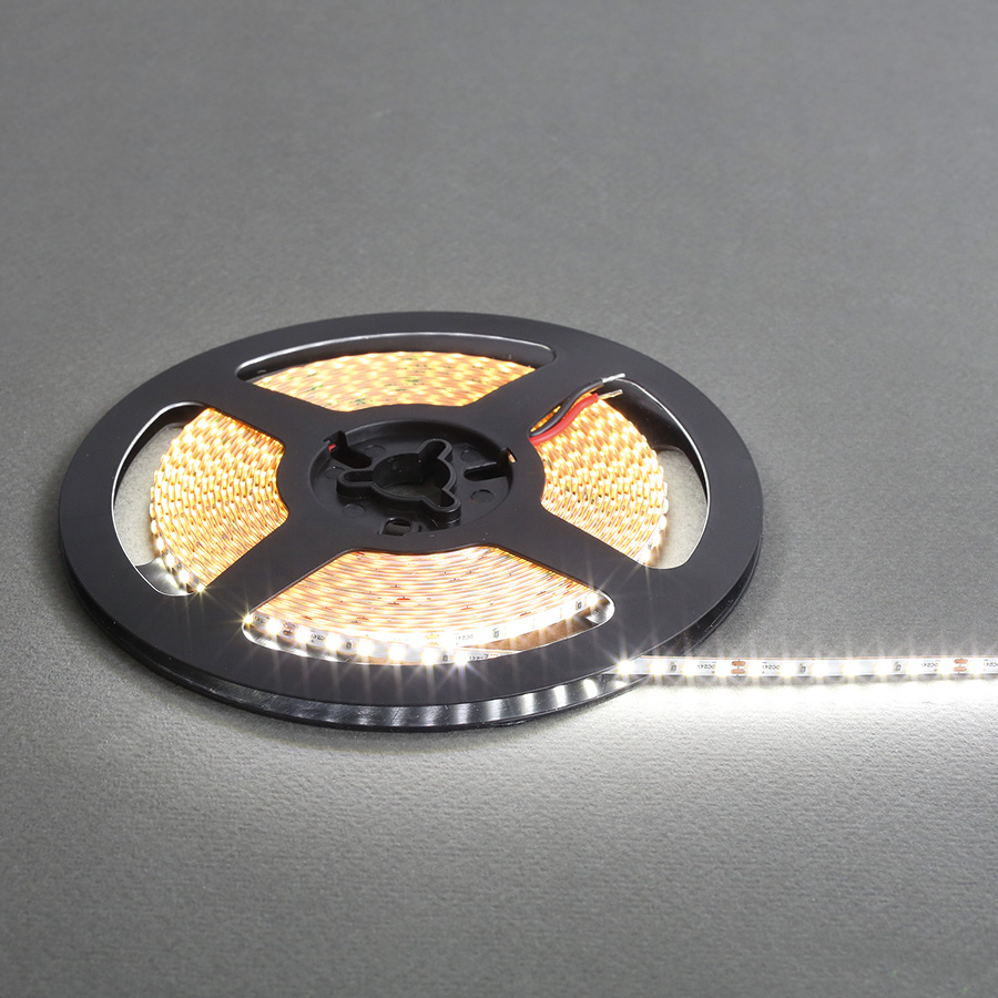 Светодиодная лента SMD2216, 182 LED/м, 7,2Вт/м, 24В, CRI90, 800-900Лм./м 5000х3,5 мм, IP20, 5000 - 5500К (белый/pure white)