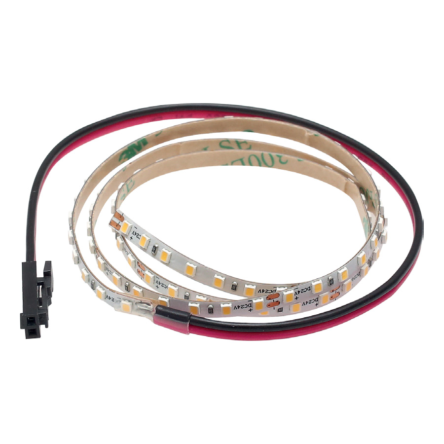 ОБРАЗЕЦ светодиодной ленты SMD2216, 182 LED/м, 7,2Вт/м, 24В, CRI90, 800-900Лм./м 500х3,5 мм, IP 20, 3000 - 3500К (теплый белый)