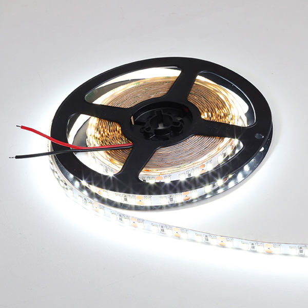 Лента светодиодная SMD2835, 120 LED/м, 14.4Вт/м, 12В, CRI80, 1400-1500Лм./м 5000х8 мм, IP 20, 6000-6500К (холодный белый)