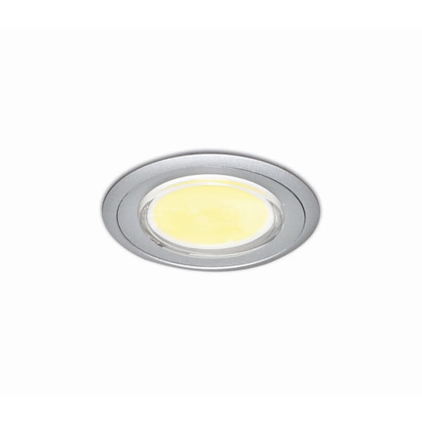 Комплект из 4-х светильников LED Ромашка/Camomilla, 6500K, отделка под алюминий/белый