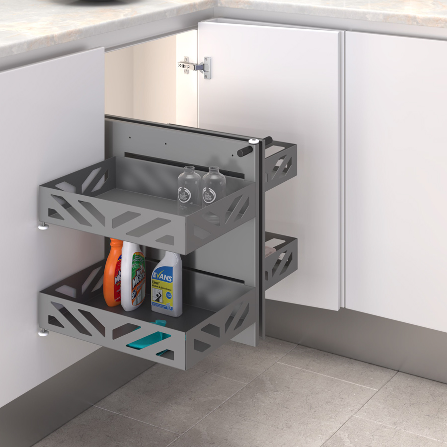 Элемент 7/Element 7 Механизм в угловую базу 900 мм, левый, отделка орион серый
