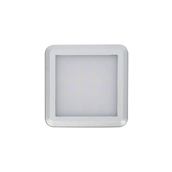 Светодиодный светильник (LED) Квадрат/Square 2, 1,5W/12V, 4000K, отделка под алюминий, кон-р L813
