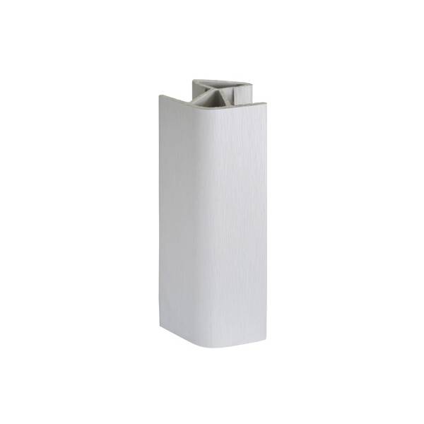 130/805 Угол 135" для цоколя ПВХ, L=4000, под шлифованный алюминий