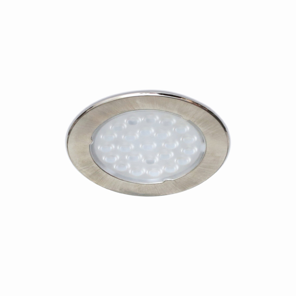 Светодиодный светильник (LED) Метрис/Metris V12, 1,6W/12V, 3050-3250K, отделка никель шлифованный, кон-р L813(Micro 12)