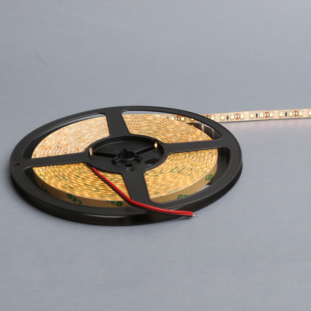 Лента светодиодная SMD2835, 120 LED/м, 9,6Вт/м, 12В, 450Лм./м 5000х8 мм, IP 65, 3500К (теплый белый)