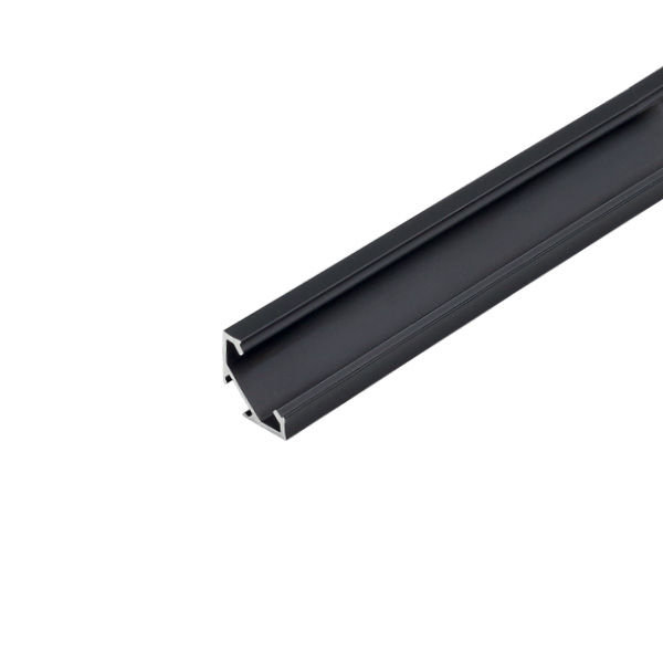 Профиль угловой 1616LG для LED подсветки накладной, L=3000 мм, отделка черный (анодировка)