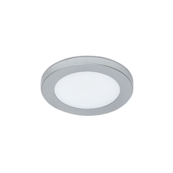 Светодиодный светильник (LED) Матрица/Matrix R-2, сплошное свечение (no dot), 66*6мм, 2W/12V, 4000K, отделка серебро, кон-р L813