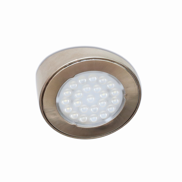 Комплект из 5-и светильников LED Метрис/Metris V12, (5*1,6W), 12V, накладной 20°, 3050-3250K, отделка никель шлифованный
