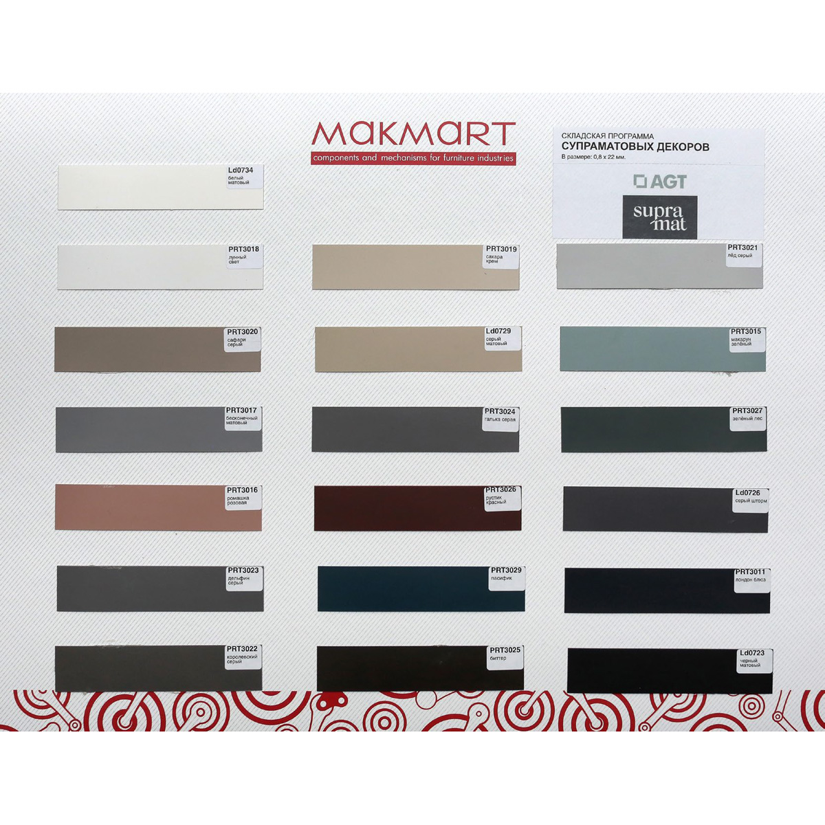 Экспозитор с кромкой под AGT Supramat № 1 42x32