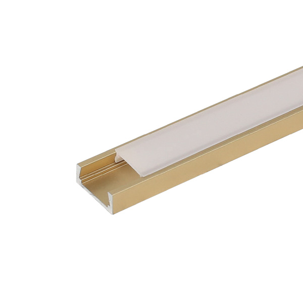 Образец LED профиль 1506 (OLD) с рассеивателем золото, отделка золото