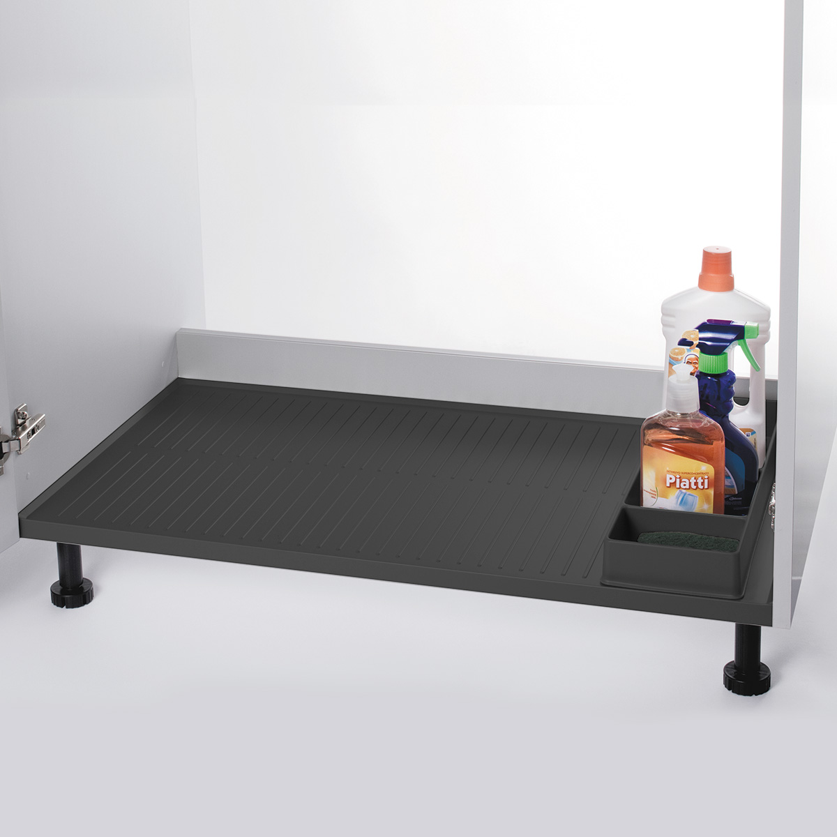 Поддон гигиенический в базу 900/16, отделка орион серый
