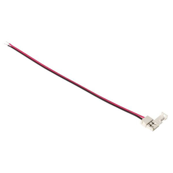 Коннектор тип L8-1, сетевой, для LED лент шириной 8 мм, с проводом 200 мм, 12V/24V, max. 3А