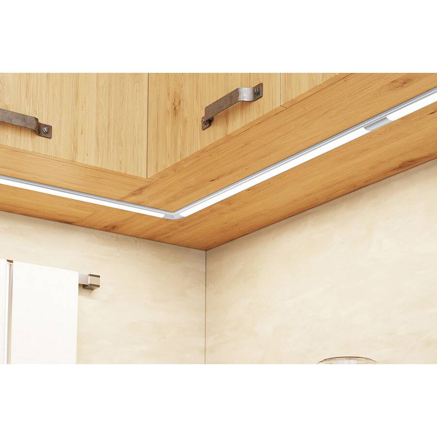 Комплект из 2-х светильников LED Линия/Linear с сенсорный выкл. (touch), (1000 мм+800мм), 4000K, отделка алюминий