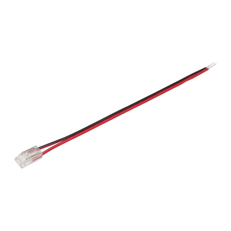 Коннектор, сетевой, для LED лент COB шириной 5 мм, с проводом 145 мм, 12V/24V, max. 5А
