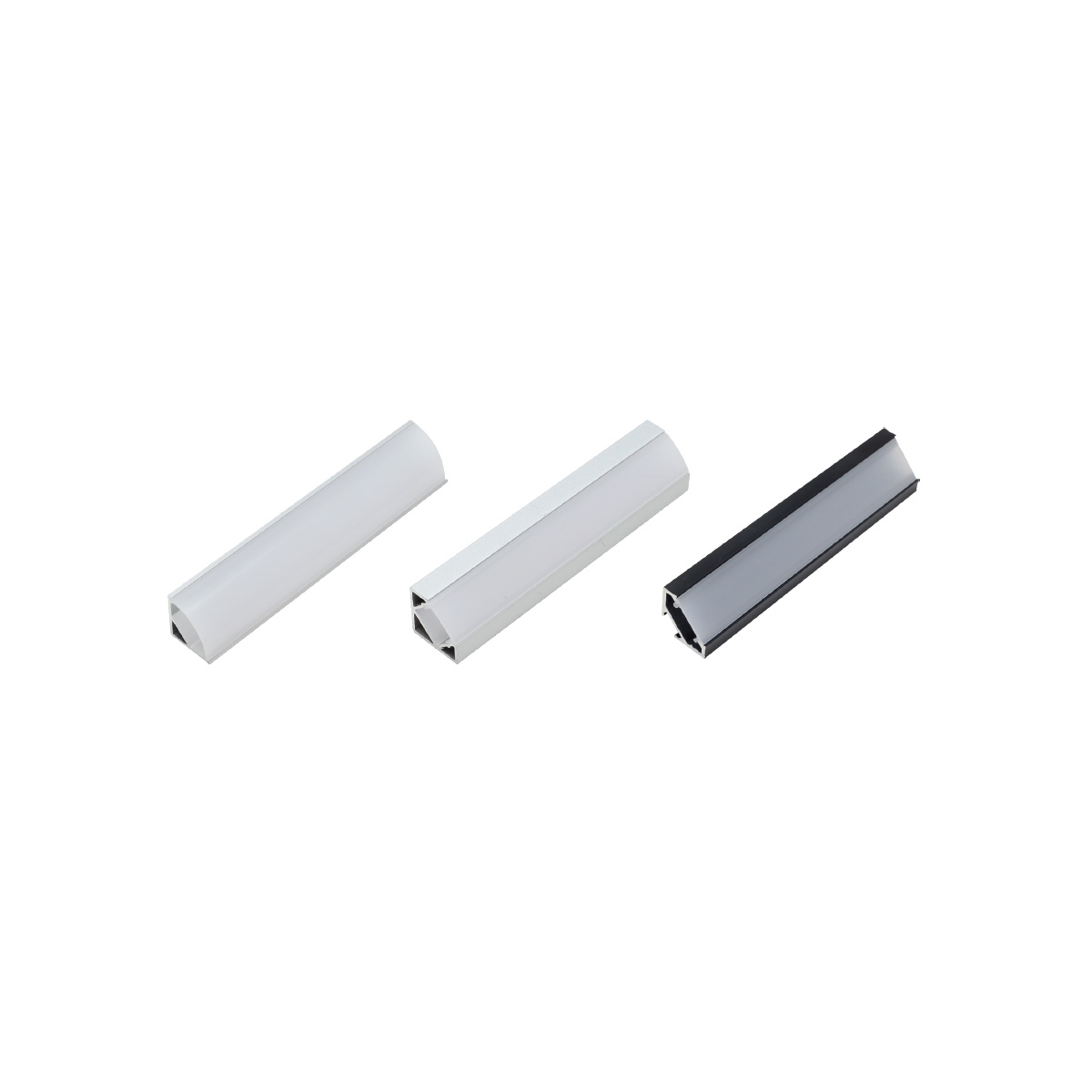Образцы LED профилей 1919/1616/1616LG (накладные под углом)