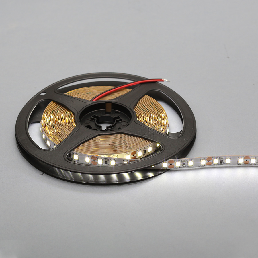 Лента светодиодная SMD2835, 120 LED/м, 9,6Вт/м,12В, 800-900Лм./м 5000х8 мм, IP 20, 6000-6500К (холодный белый)