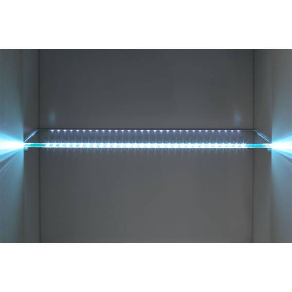 Профиль-светильник (LED) , 563 мм, 2.1W/12V, 6000K, для стеклянных полок, отделка алюминий, кон-р L822