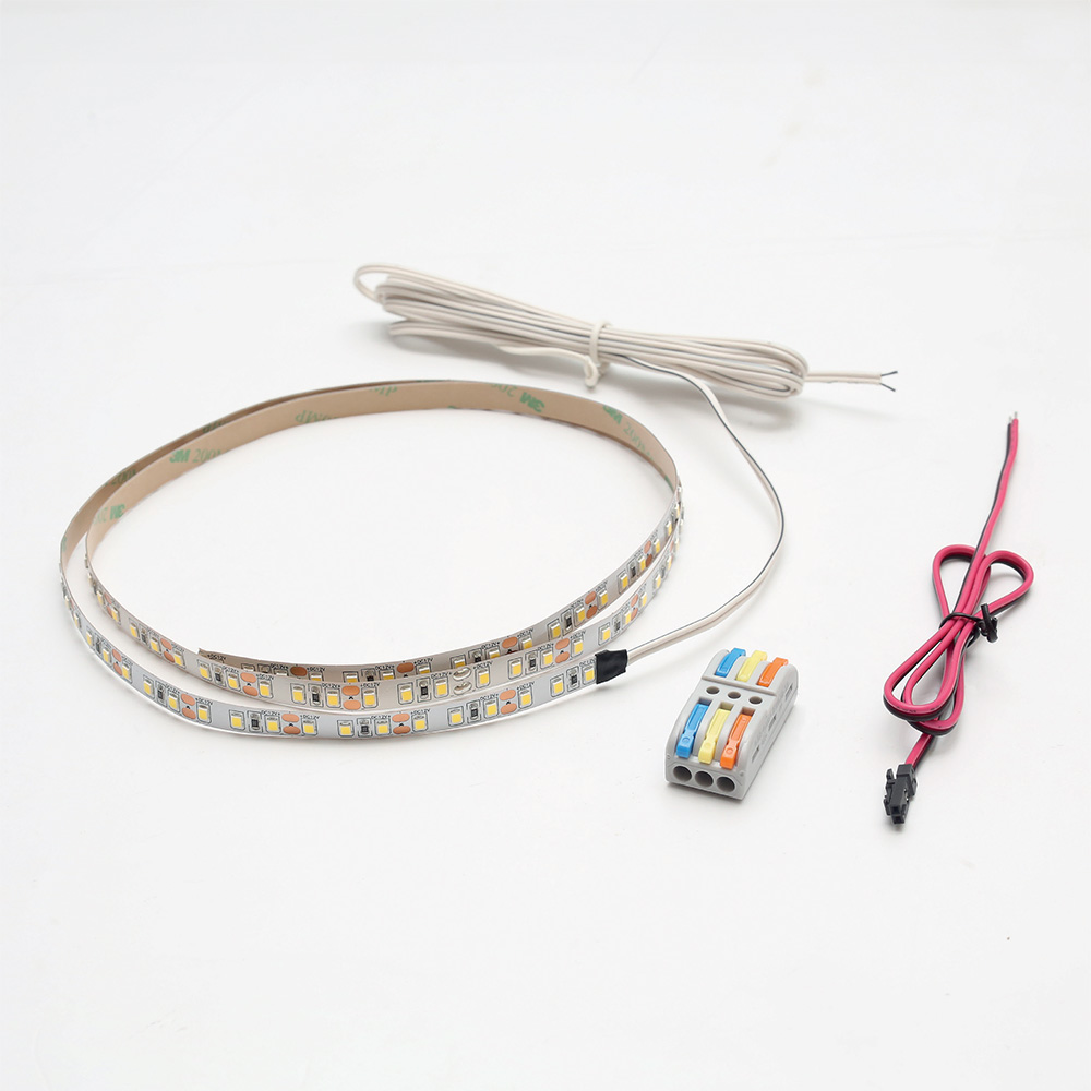 Лента светодиодная SMD2835, (нейтральный), 48Вт(12Вт/м), 12В, 4м х8 мм, каб. пит. 2м и кон.813, 120LED/м, 1080Лм/м, IP20