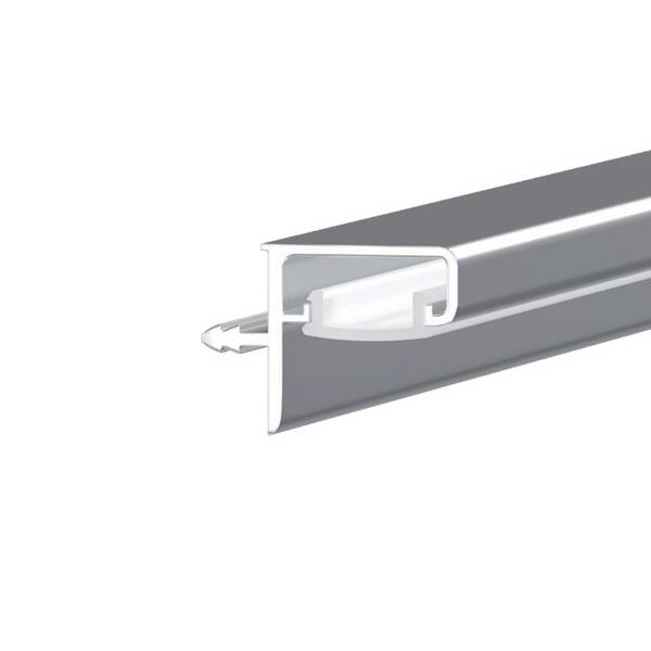Гола/Gola Профиль Led Г-образный под пропил с рассеивателем, для 16мм ДСП, L=4100мм, отделка алюминий (анодировка)