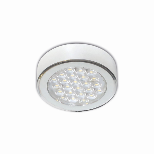 Светодиодный светильник (LED) Круглое кольцо/Round Ring, 1.5W/12V, 3000K, отделка хром глянец, кон-р L813