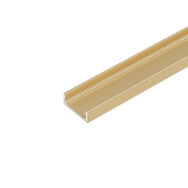 Профиль 1506 для LED подсветки накладной, L=3000 мм, отделка золото (анодировка)