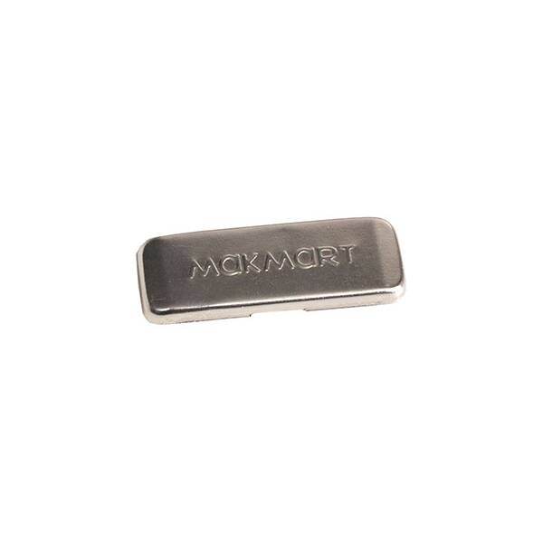 Накладка на плечо петли с логотипом MAKMART, отделка никель