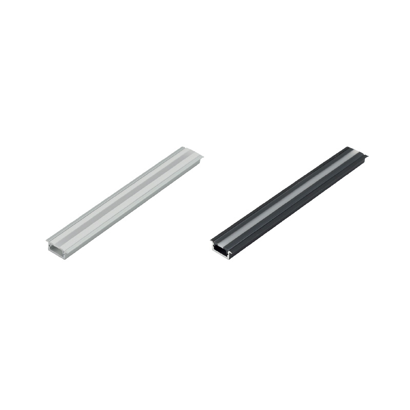 Образцы LED профилей 1005, L=100 мм, отделка (алюминий, черный + NEW рассеиватель)