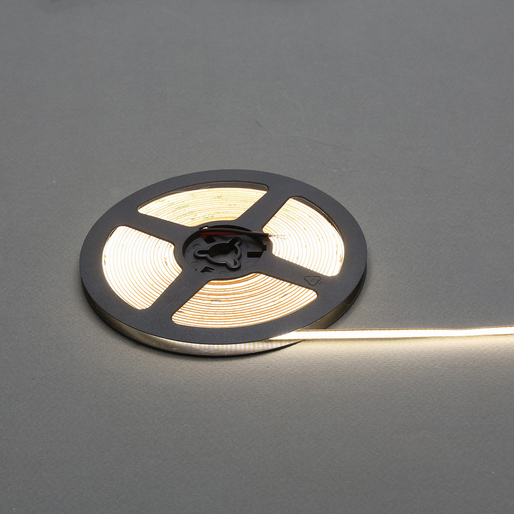 Cветодиодная лента COB 528 LED/м, свободная резка, 10Вт/м, 24В, CRI90, 550-600Лм/м 5000х5 мм, IP20, 4000K (нейтральный белый)
