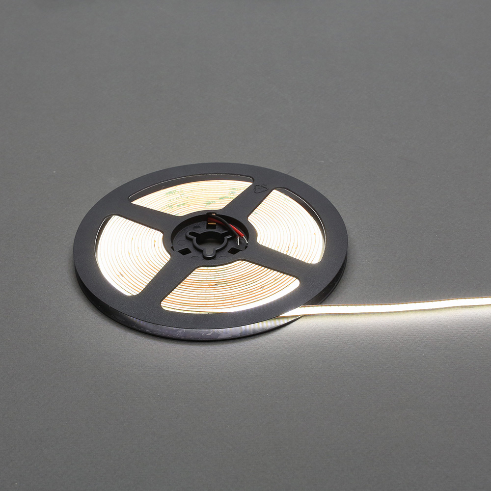 Cветодиодная лента COB 528 LED/м, свободная резка, 9Вт/м, 24В, CRI90, 550-600Лм/м 5000х5 мм, IP20, 5000K (белый/pure white)