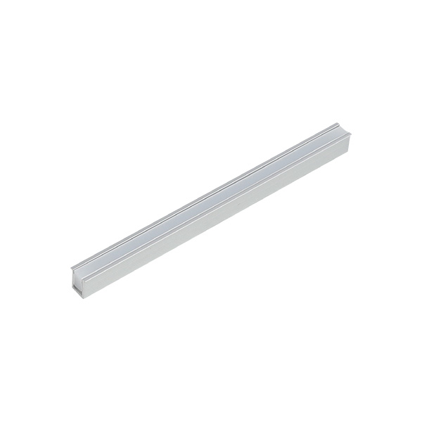 Образец LED профиля 0708 с рассеивателем, L=100 мм, отделка алюминий (анодировка)