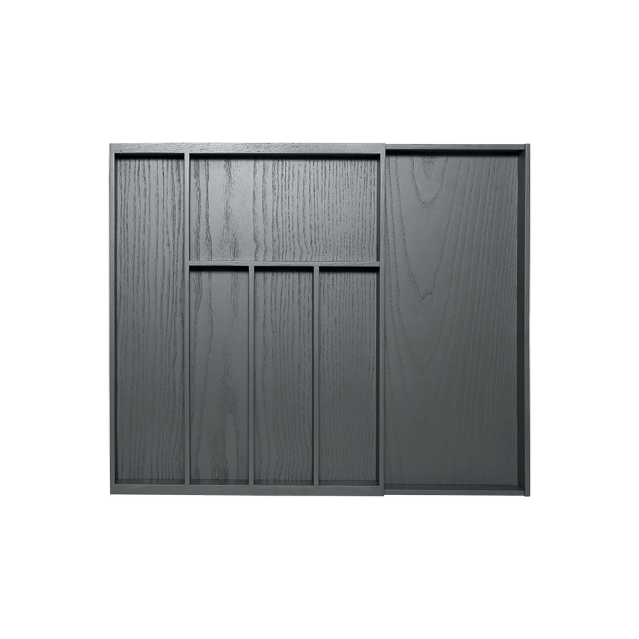 Легно флекс/Legno flex Емкость для столовых приборов в базу 450-600 (375-525х472), отделка орион серый