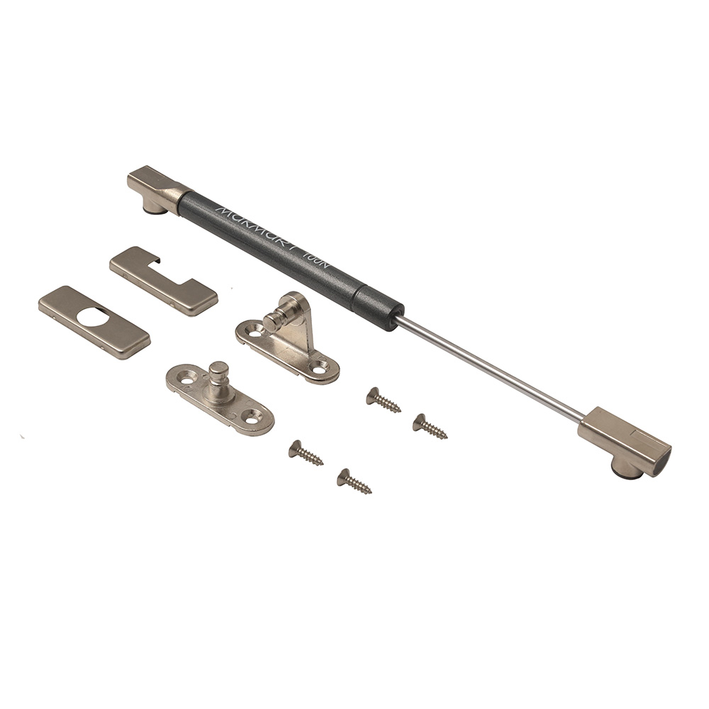 Подъёмник газовый МАКМАРТ/MAKMART Slim 100N (в комплекте с 2 креплениями), отделка антрацит